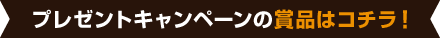プレゼントキャンペーンの賞品はコチラ！
